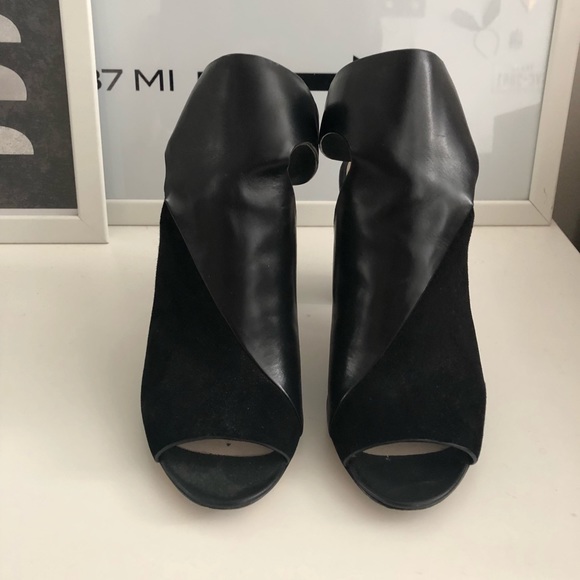 Aerin Black/Suede Block Heel - Picture 3 of 8